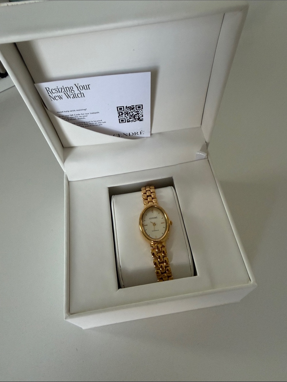 Classic Gold-Tone Oval Bracelet Women's Watch